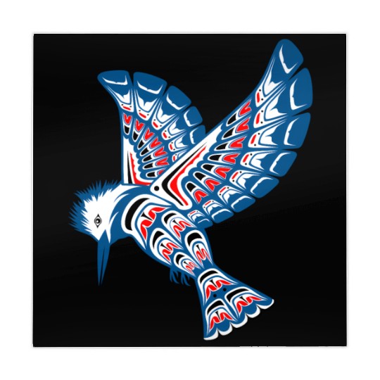 Native American Style Kingfisher Pacific Northwest Mahjong Mats