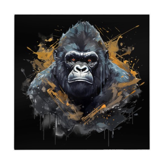 Gorilla King. Power in a Graffiti Style. Mahjong Mats
