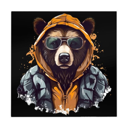 Street Style Brown Bear | Bear Lovers Mahjong Mats