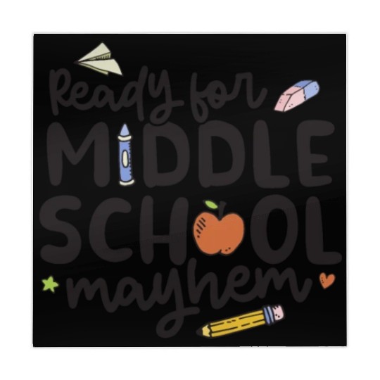 Middle School Mayhem - Funny Back to School Mahjong Mats