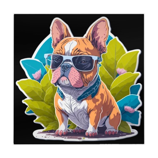 Frenchie Flower Splash Mahjong Mats