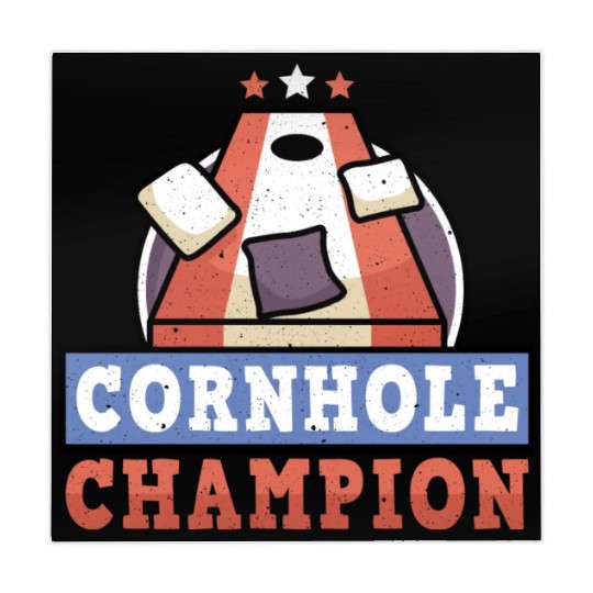 Grunge Cornhole Champion Bean Bag Lover Mahjong Mats