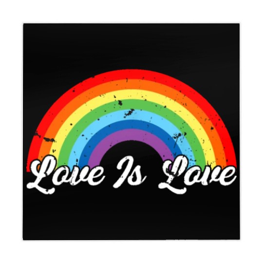 Gay Pride Vintage Rainbow LGBT Love Is Love Mahjong Mats