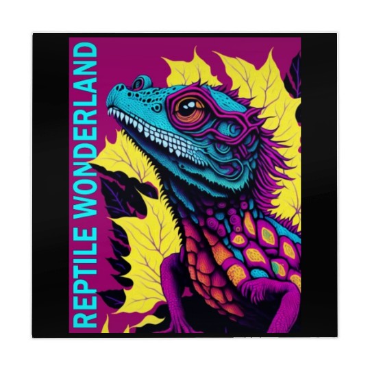 Psychedelic Reptile Wonderland Retro Designs 6 Mahjong Mats