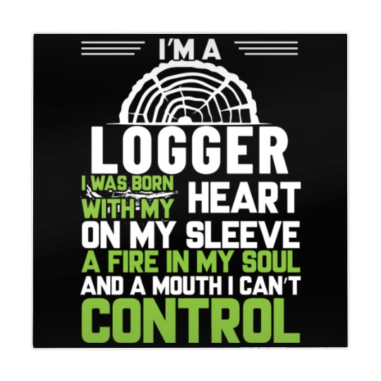 I m A Logger I Was Born With My Heart On My Sleeve Mahjong Mats
