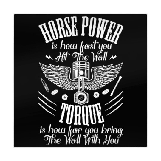 Horsepower Torque Car Mechanic Car Lover Retro Mahjong Mats