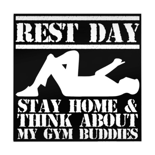 Gym Rest Day For A Muscle Workout Lover Mahjong Mats