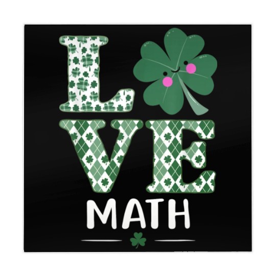 Love Shamrock Math Teacher St Patricks Day Mahjong Mats
