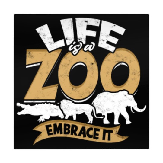 Life is a zoo, embrace it - Zoo Mahjong Mats