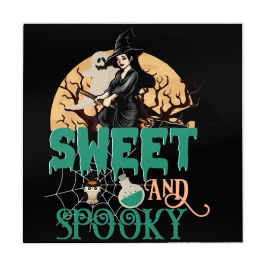 Halloween Sweet And Spooky Witch Bat Mahjong Mats