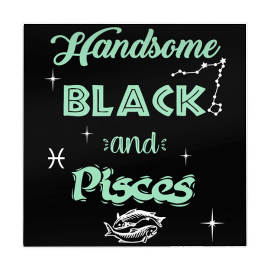 Handsome Black Pisces Mahjong Mats