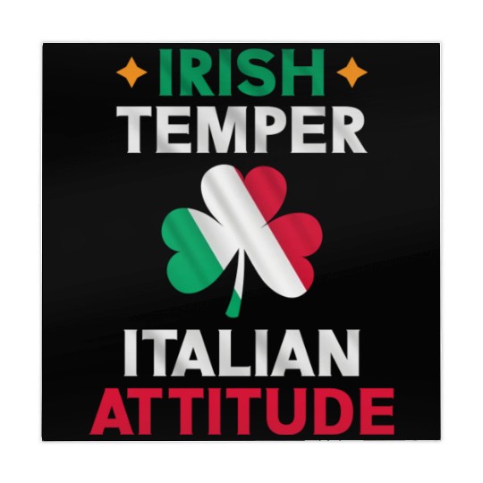 Irish Temper Italian Attitude Flag Shamrock St Mahjong Mats