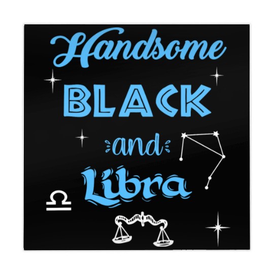 Handsome Black Libra Mahjong Mats