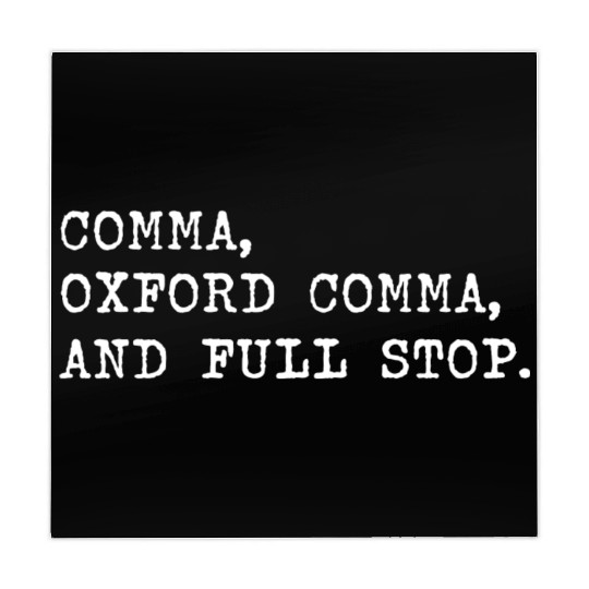 Oxford Comma For Grammar Students And Teachers Mahjong Mats