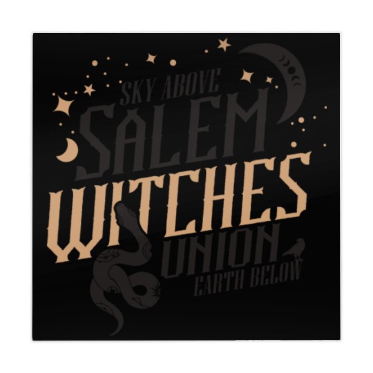 Salem Witches Union Black Mahjong Mats
