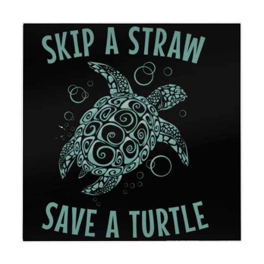 Skip A Straw Save A Turtle Earth Day Mahjong Mats