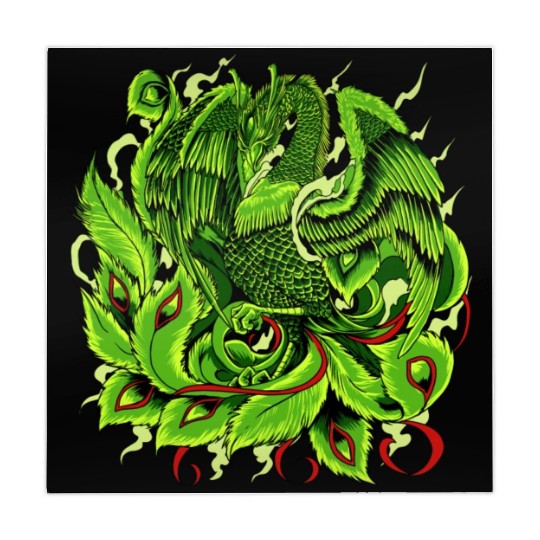 Mythical Creature From Japan Japanese Phoenix Mahjong Mats