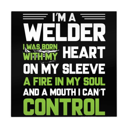 I m A Welder I Was Born With My Heart On My Sleeve Mahjong Mats