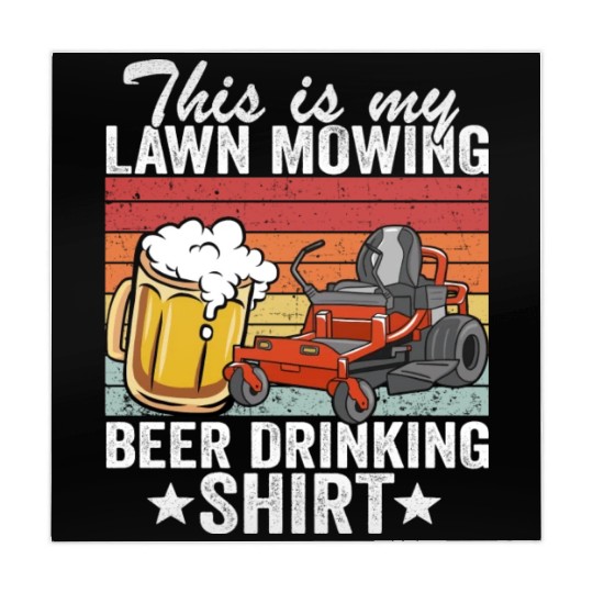 This Is My Lawn Mowing Beer Drinking Dad Gardening Mahjong Mats