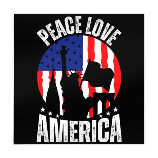 "Peace Love America Labor Day Mahjong Mats - Celebrate