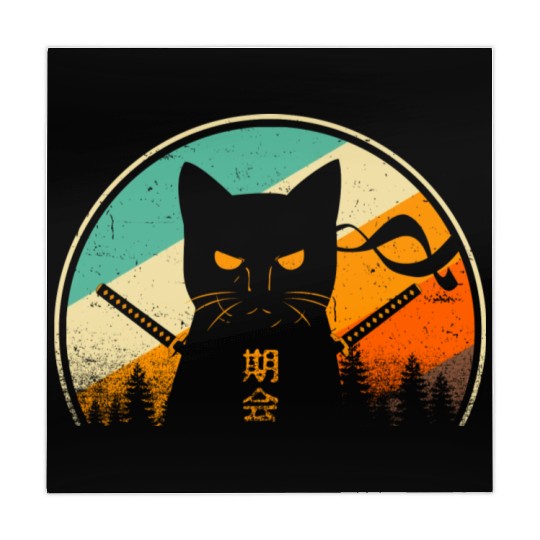 Vintage Japanese Cat Kawaii Retro Style Cat Kitten Mahjong Mats