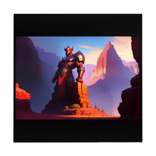 Khorne statue in the depths of the grand canyon Mahjong Mats