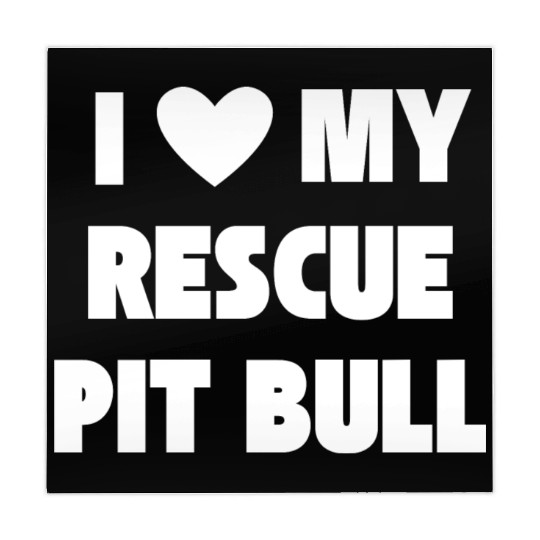 I Love My Rescue Pit Bull | Pitbull Advocacy Mahjong Mats