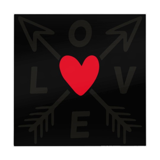 Love With Arrows And Red Heart Mahjong Mats