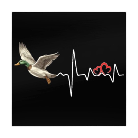 Duck Hunting Love Heartbeat Duck Hunter Mahjong Mats