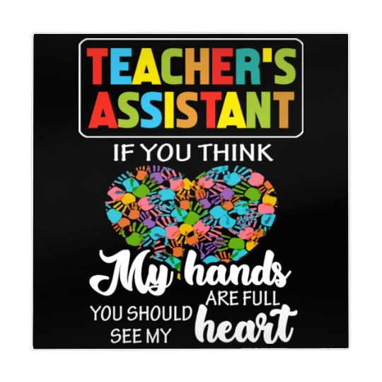 Teacher Assistant Cute Heart Quote Gift Mahjong Mats For