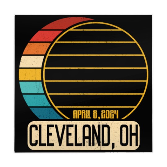 Total Solar Eclipse Ohio Cleveland April 28 2024Cl Mahjong Mats
