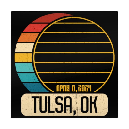 Total Solar Eclipse Oklahoma Tulsa April 28 2024Tu Mahjong Mats