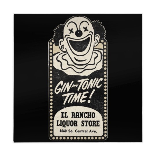 Vintage Clown Liquor Store South Central Mahjong Mats