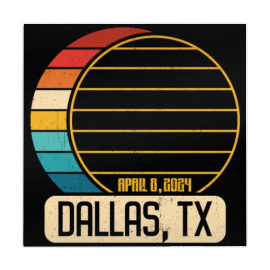 Total Solar Eclipse Texas Dallas April 28 2024Dall Mahjong Mats