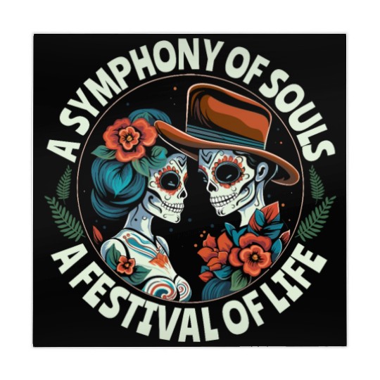 Dia De Los Muertos Sugar Skull Mexican Holiday Mahjong Mats