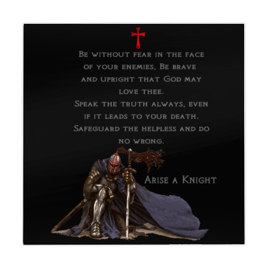 Knights Templar Christian Religious Warrior Oath Mahjong Mats