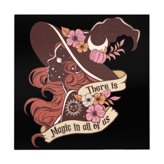 Cute Witch There Is Magic In All Of Us Halloween Mahjong Mats