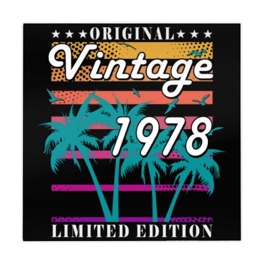 1978 vintage birthday year of birth 1978 gift Mahjong Mats