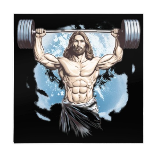 Jesus The Ultimate Deadlifted Retro Jesus Mahjong Mats