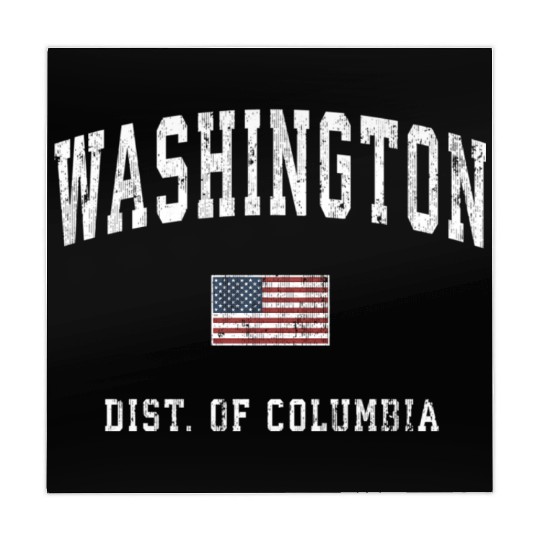 Washington Dc American Flag Sports Mahjong Mats