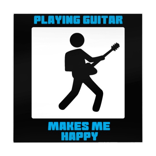 Playing Guitar Makes Me Happy Mahjong Mats