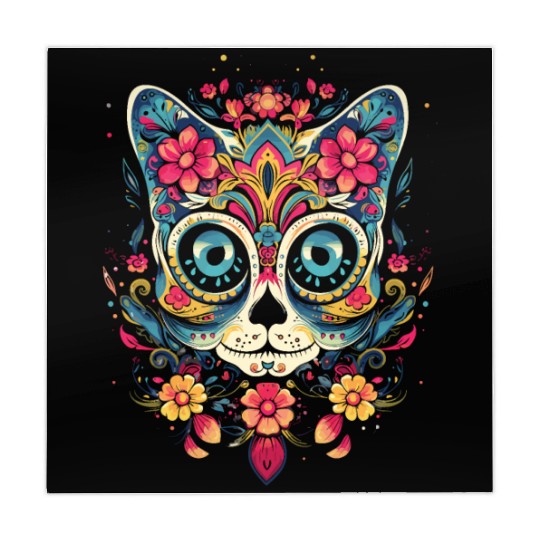 Dia De Los Muertos Sugar Skull Mexican Holiday Mahjong Mats