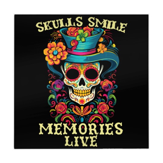 Dia De Los Muertos Sugar Skull Mexican Holiday Mahjong Mats