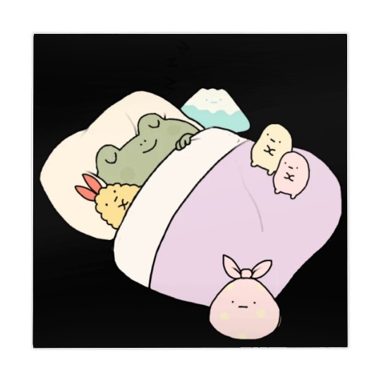 Sleepy Frog With Friends Mahjong Mats