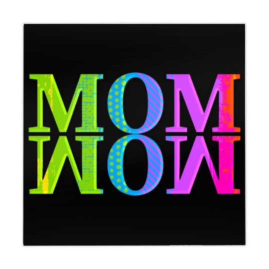 mama mom wow mothers day funny cute family mother Mahjong Mats