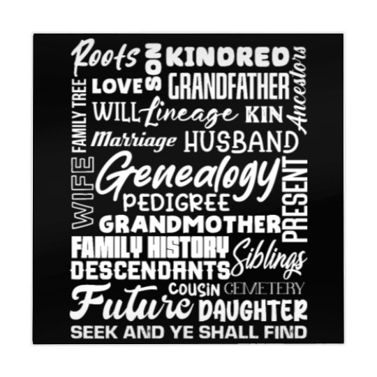 Genealogy Roots Family History Descendants Mahjong Mats