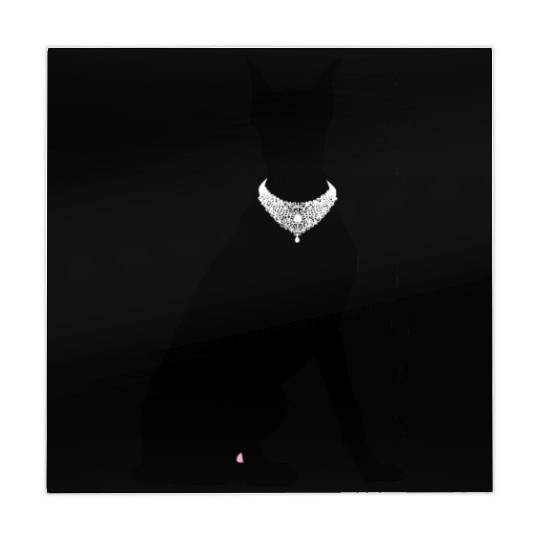 Doberman with a diamond necklace Mahjong Mats