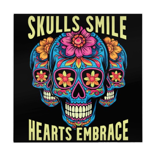 Dia De Los Muertos Sugar Skull Mexican Holiday Mahjong Mats