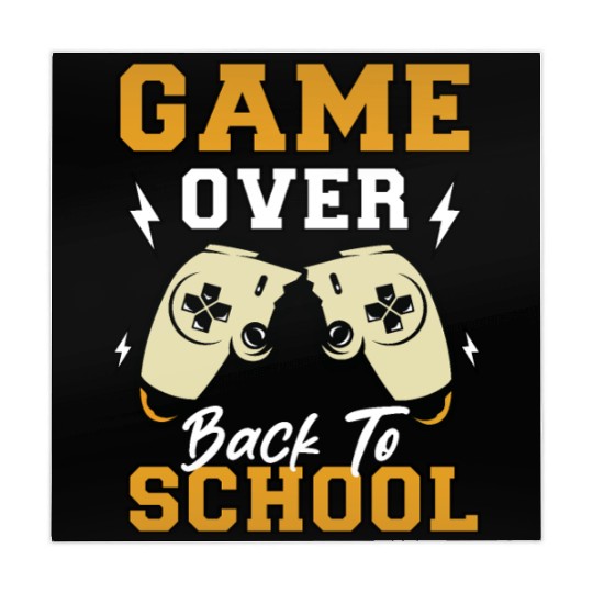 Back To School Game Over First Day Of School Funny Mahjong Mats