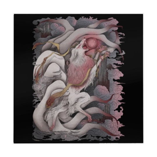 Kitsune Blood Moon Mahjong Mats